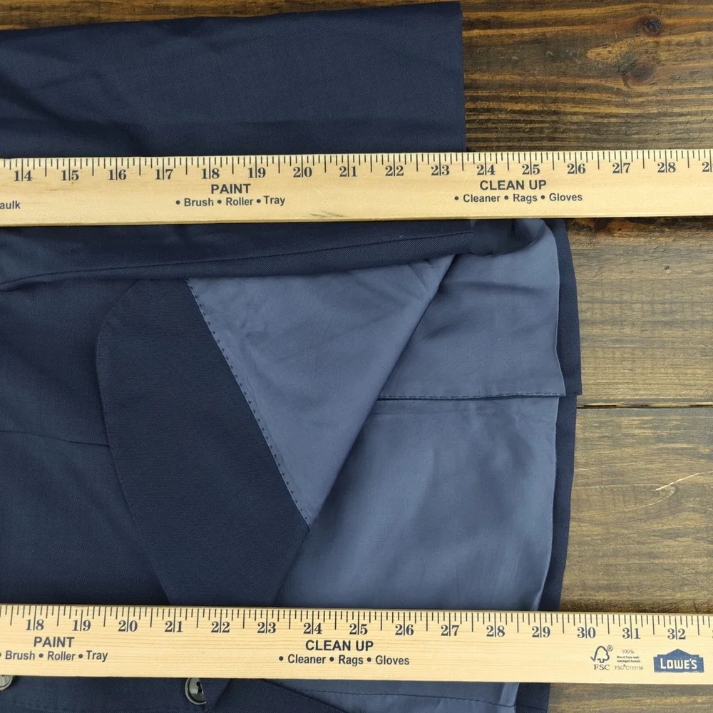 Suitsupply Men's Sport Coat Blazer Two Button Navy Vitale Wool Surgeon 46S‎